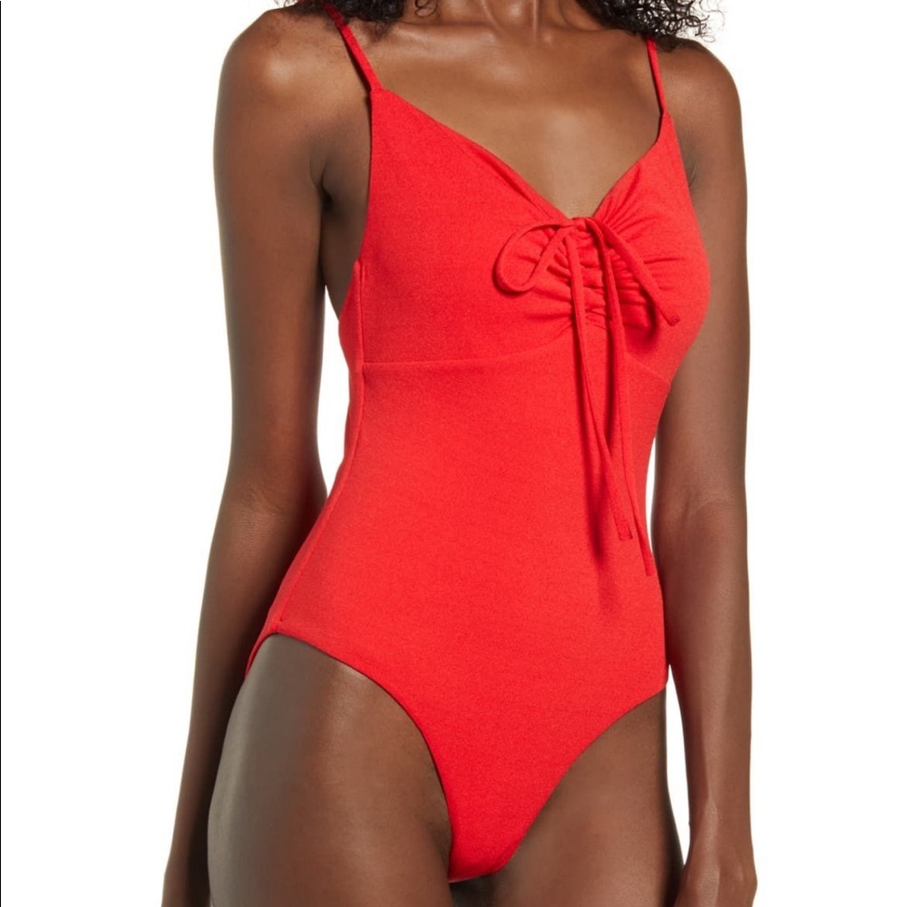 NWT TIGER MIST Halation Ruched Bodysuit Size S